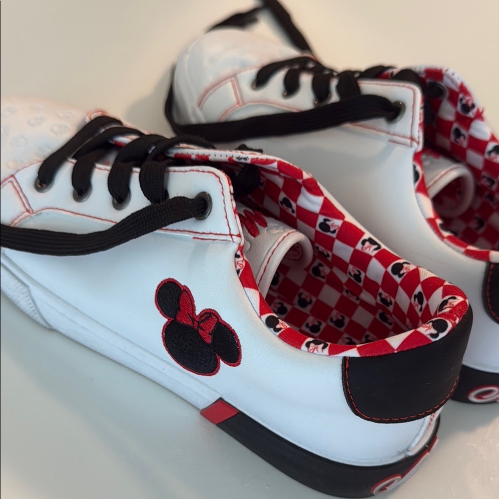 Disney White and Black Sneakers with Mickey Mouse Design